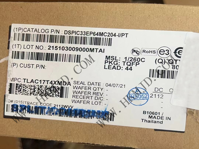 用于電機(jī)控制、數(shù)字電源和檢測的 DSPIC33EP64MC204-I/PT 16位 DSC